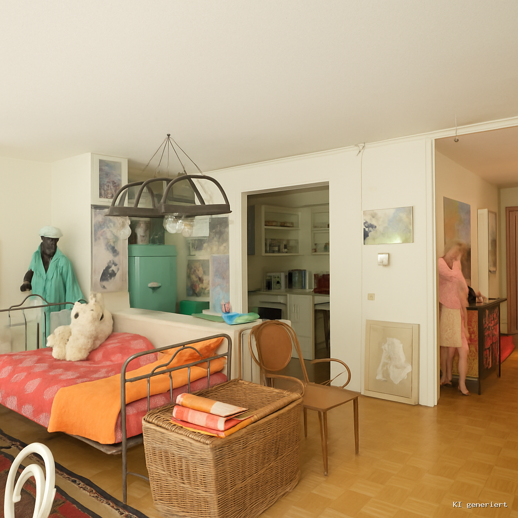 Wohn-Schlafzimmer